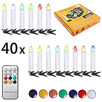 Sunjas velas de navidad inalámbricas