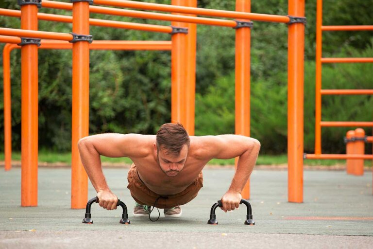 agarre para flexiones
