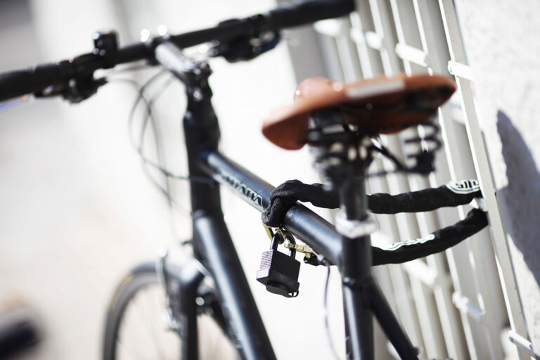 candado de bicicleta