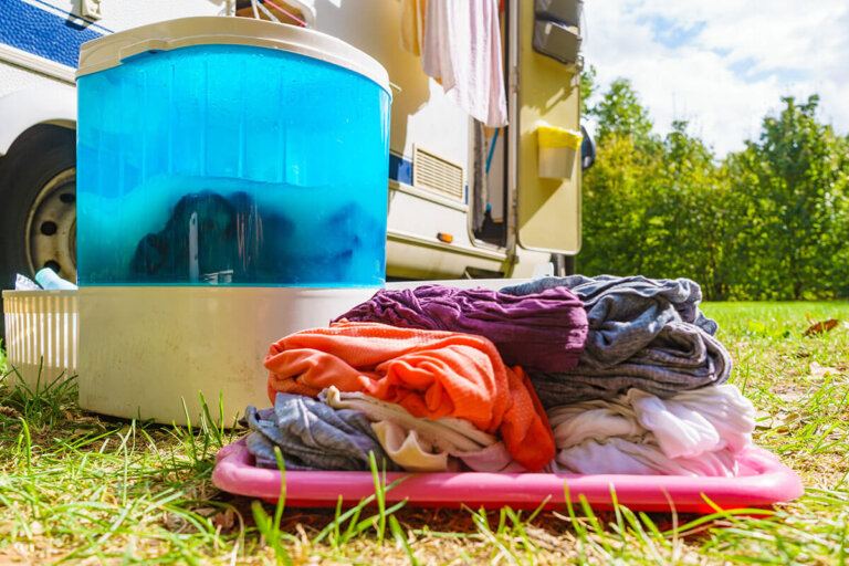 lavadora de camping