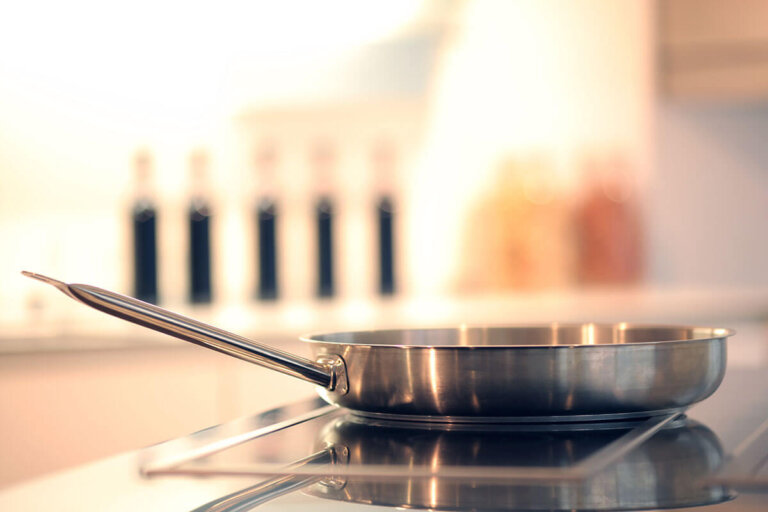 sartén de acero inoxidable