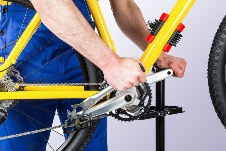 soporte de reparación de bicis